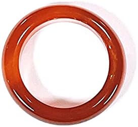 Colorido bling natural carnelian gemstone band anel vintage vermelho carneliano dedo cristalina lisa anel de rosca redondo para mulheres homens