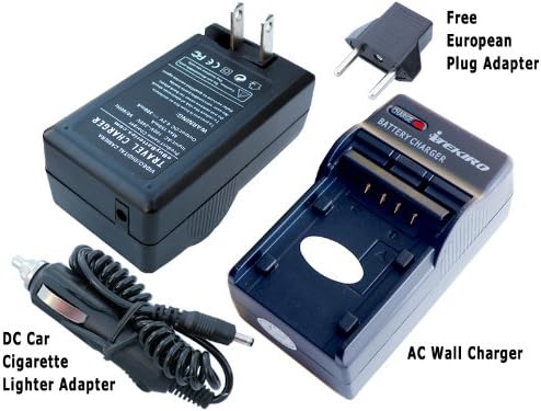 Kit de carregador de bateria de carro de parede AC ITEKIRO Para Samsung HMX-F50BN HMX-F50BN/XAA HMX-F50RN HMX-F50SN HMX-F50SN/XAA