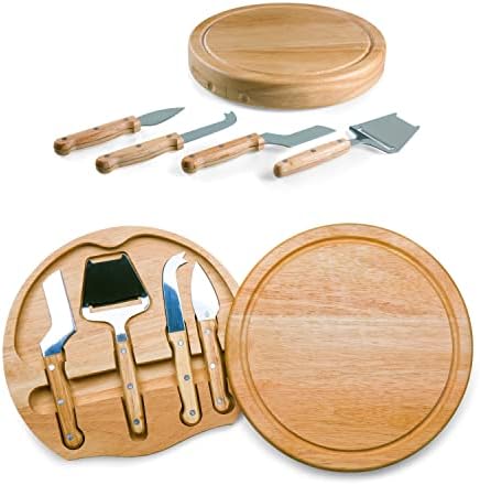 Time de piquenique NHL Unisisex-Adult NHL CircO Cheese Rutting Board & Tools Set