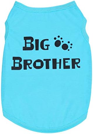 Camisa de cachorro Ollypet para cães pequenos adorável colete de filhote de filhote de filhote azul