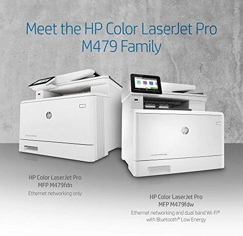 HP Color LaserJet Pro Multifunction M479FDW Impressora a laser sem fio, Print Scan Copy Fax, impressão automática de 2 lados,