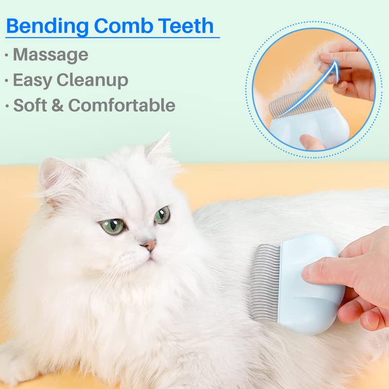 Escova de preparação para animais de estimação para cães gato gatinho massagear casca de pente derramando uma ferramenta de remoção