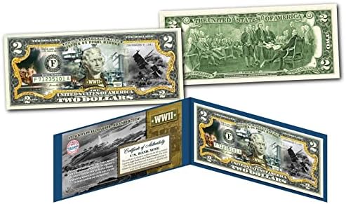 Ataque da Segunda Guerra Mundial a Pearl Harbor - 7 de dezembro de 1941 Uncirculou Circulou Dois Dollares Edition