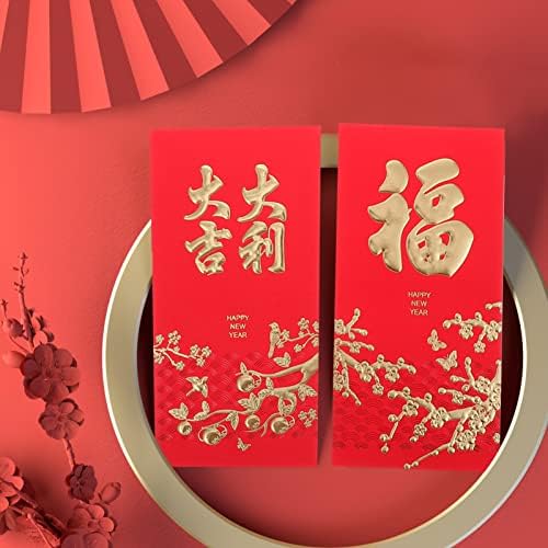 Decoração de casamento de nuobsty 36 pcs chineses de ano novo envelopes vermelhos envelopes de bolso vermelho hong bao pacote