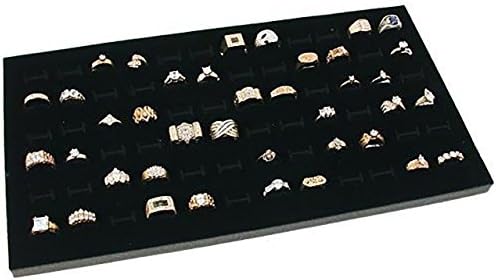 2 pacote de 72 slot back jóias anel de jóias Exibir espuma exibir espuma para a bandeja de jóias padrão 14 1/4 x 7 3/4 x 1/2