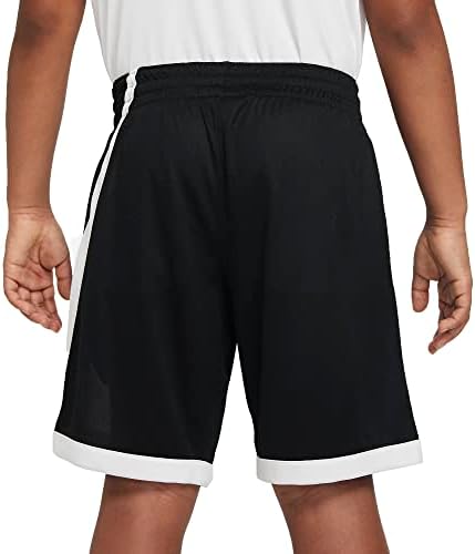 Nike dri-fit preto/branco DM8186-010 Big Kid Boys Basketball Shorts
