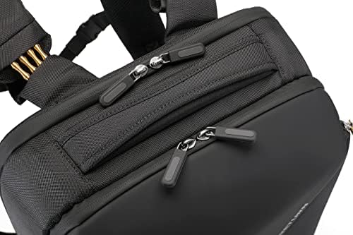 Riiturn Business Laptop Mackpack, Saco à prova d'água e leve para viagens se encaixa em 17 polegadas, mochila causal