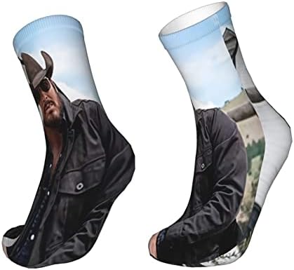 EMERZE Cole Hauser Socks Casual Casual Print Running Running Performance Crew Socks for Men/Women