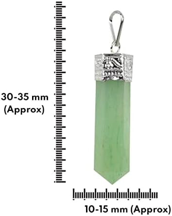 Reiki Natural Healing Gemstone Pingente Pingente Shapy Crystal Stone Pingente/Gestão com Cadeia de Metal para Cura de Reiki e Cura de Cristal Tamanho 30-35 mm Aprox