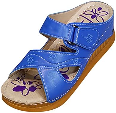 Flippers para mulheres chinelos de moda ocas e casual de moda definida define o pé de cunha de primavera baixo e sandálias