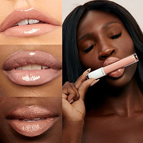 MadLuvv Rich Lip, Kit Lip The Essential Nude Collection - Pinky Matte Lipstick, Shimmer Gloss, Liner