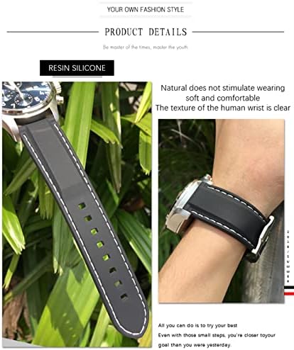 TTUCFA para Rolex Watchband 19mm 21mm 20mm 22mm 23mm 24mm para Rolex Silicone Soft impermeável Relógio