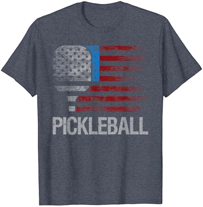 T-shirt dos jogadores de pickleball da bandeira dos EUA