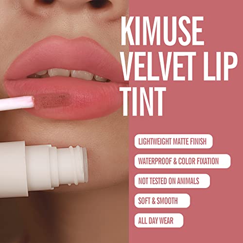 Kimuse Water Gel Lip Tint 6 Cores Conjunto & Velvet Lip Tint