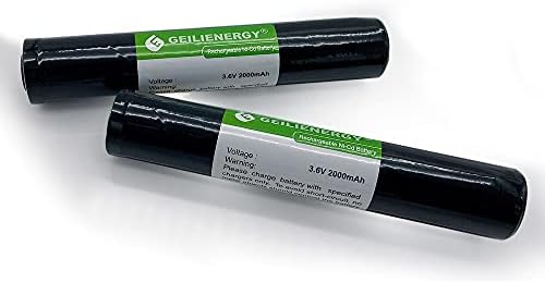 Geilienergy (4 pack 3.6V 2000mAh Bateria digital compatível com Streamlight Stinger 75375 75175 XT Bateria de lanterna