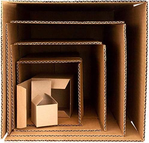 Dê o presente da frustração: caixas em uma brincadeira. Inclui 3 conjuntos de 6 caixas de nidificação. Piada prática ou novidade