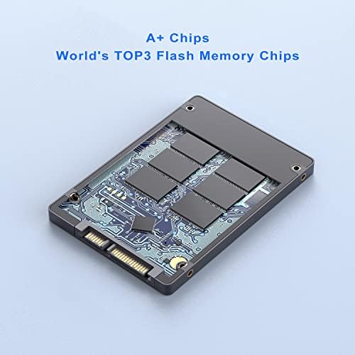 VANSUNY 480GB SATA III SSD Estado sólido interno Drive de 2,5 ”Drive interna 3D NAND Flash até 500 MB/S SSD Drive