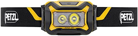 Petzl Aria 2, faróis compactos, duráveis ​​e impermeáveis, preto/amarelo