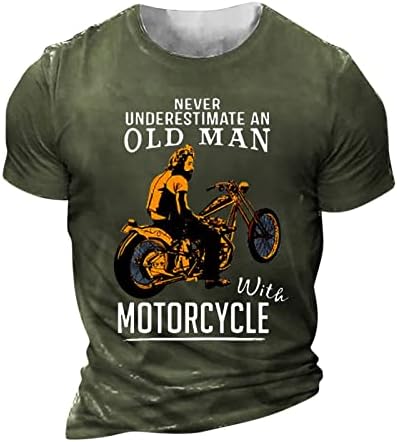 Camisas engraçadas para homens, verão de mangas curtas no pescoço redondo letra vintage imprimir camiseta de camiseta