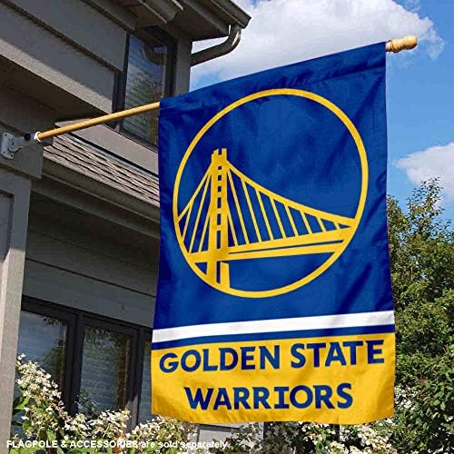 Golden State Warriors Bandeira da bandeira da casa de dupla face