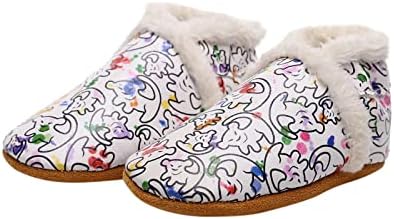 Sapatos de garotinha tamanho 4c sapatos de neve, bebês caminhantes de bebê luxuos