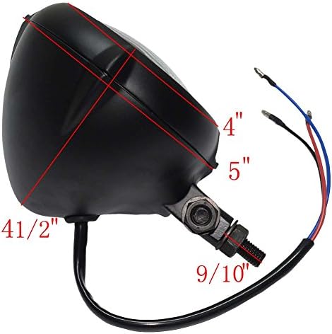 4 12V 35W H4 Motocicleta de farol de alumínio Vintage para Harley Chopper Bobber Custom Bikes