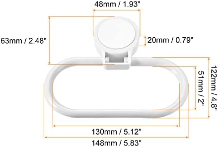 HARFINGTON MULTIMENTO OVAL ABELO OVAL ABELOS AUTO AUTODESIVO PARA ACESSÓRIOS DE COZINHA DE BAVIENS, BRANCO E VERDE