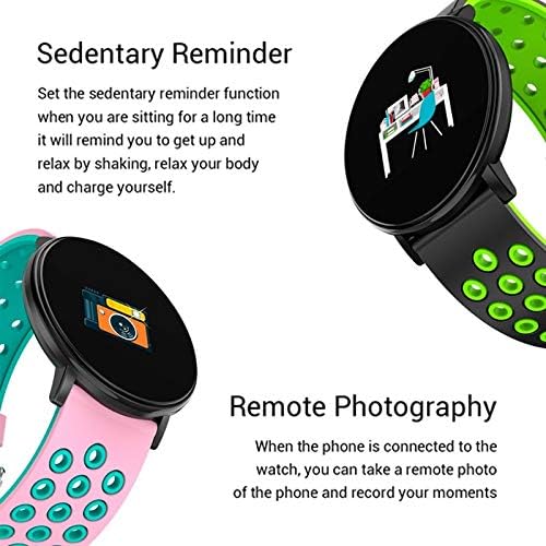 XDCHLK Smart Watch Men Women Pressão Smartwatch Relógio de freqüência cardíaca Sport de freqüência cardíaca Relógio esportivo Relógio Smart para Android iOS