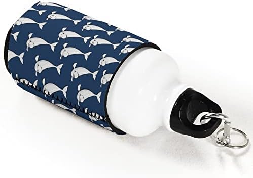 Beluga Whale Reutilable Cup Sleeves Iced Coffee Coffee Isolle Solder com padrão fofo para bebidas frias quentes
