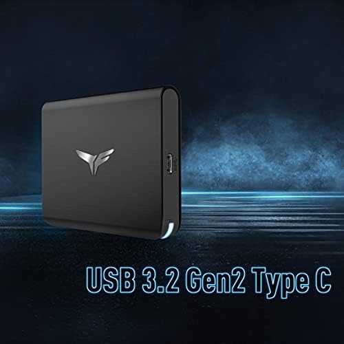 Teamgroup T-Force Treasure Touch 1TB tipo C USB 3.2 Gen2 RGB SSD externo portátil com 3D NAND TLC-Compatibilidade com consoles de jogos T8FED8001T0C302