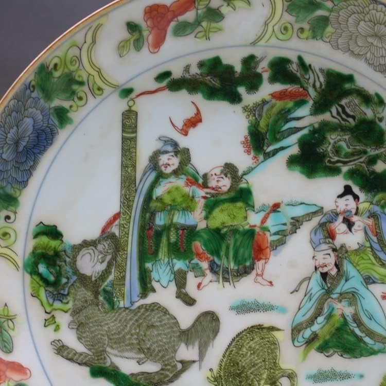 Czdyuf colorido Histórias de personagens pastel Plate Coleção de porcelana antiga de cerâmica antiga