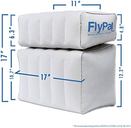 Flypal Inflable Pais Rest para viagens aéreas, patenteou 2 em 1 em 1 design, almofada de travesseiro de explosão para casa,