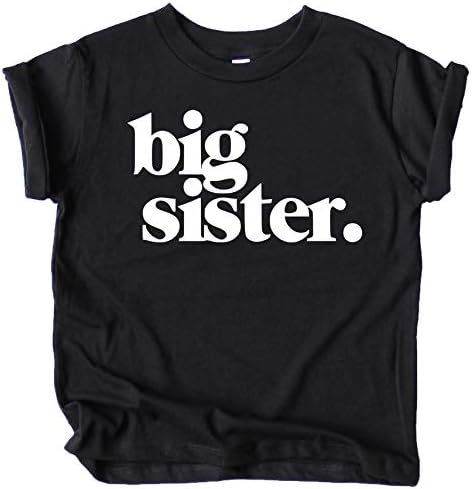 Bold Big Sister Colorful Irmão Camiseta Revelar