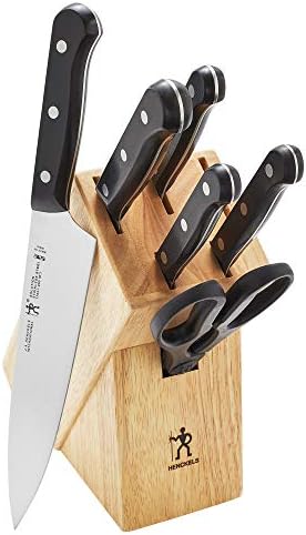 HENCKEL SOLUÇÃO RAZOR SHARP 7-PC Knife Set, alemão projetado informado por mais de 100 anos de domínio, faca chefs, marrom