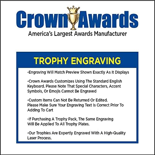 Crown Awards Personalizou Beer Pong Trophy, Troféus de pong de cerveja de 7,25 de ouro com gravura personalizada gratuita