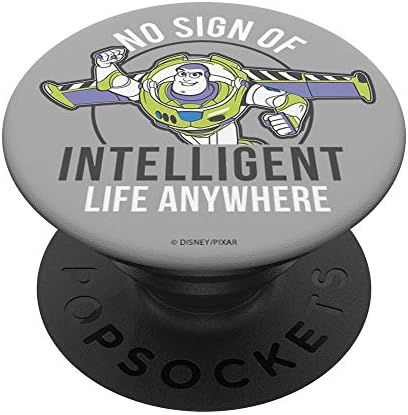 Disney Pixar Toy Story Buzz No Sign of Intelligent Life Popsockets PopGrip: Swappable Grip para telefones e tablets