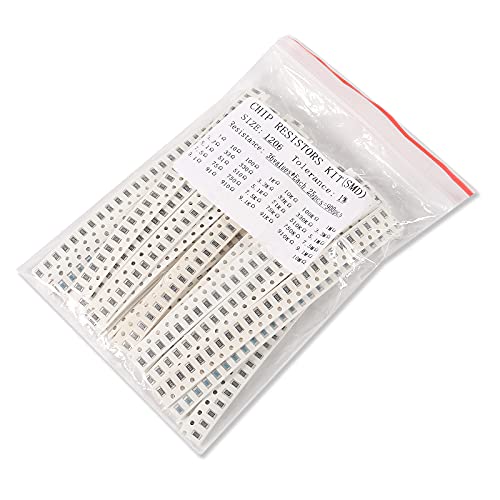 1206 Kit de resistor SMD 900pcs, MENIFE 1206 SMD CHIP KIT FILL Resistor 1% 1/4W 0,25W 1OHM -10M OHM 36