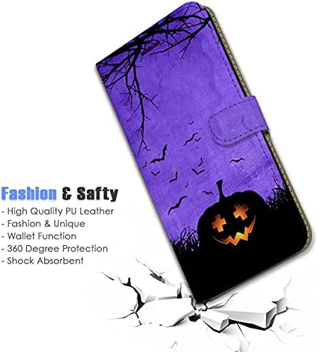 Para iPhone 12 Pro Max, capa de capa de carteira de flip de flip, A24459 Halloween Pumpkin Jack Lantern 24459