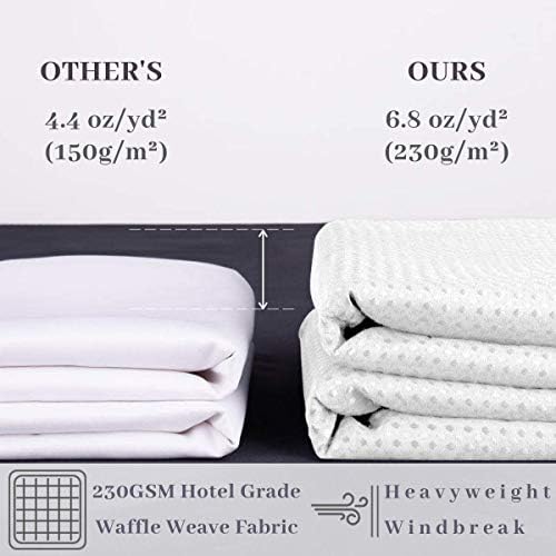 Ecoehoe Hotel Grade Waffle Weave Fabric Ganch Curta