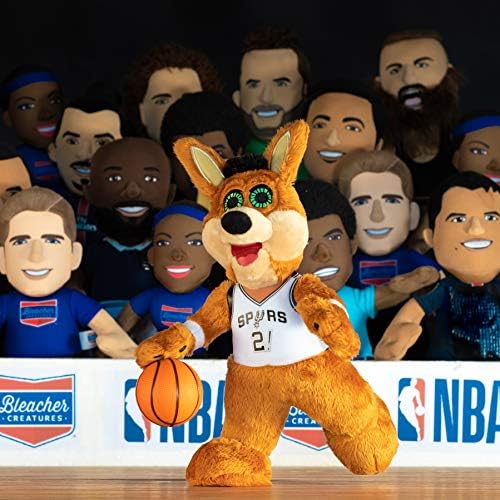 Bleacher Creaturas San Antonio Spurs Coyote 10 Mascot Plush Figura- um mascote para brincar ou exibir