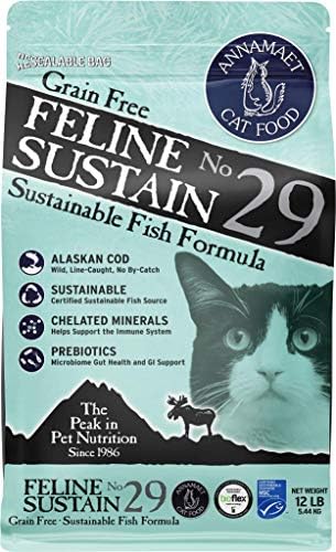 Annamaet Free Feline Sustain No. 29 Fórmula Dry Cat Food, Saco de 12 libras