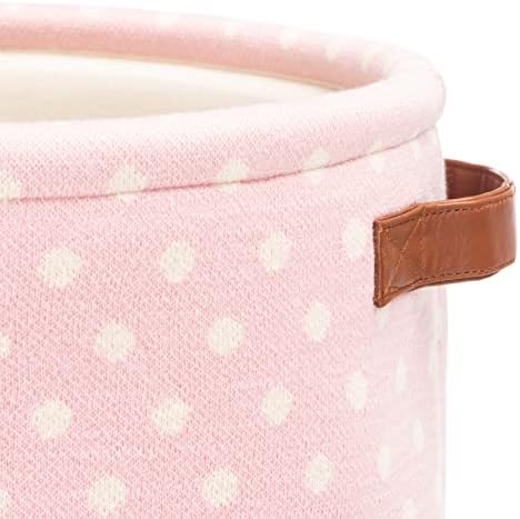 SAFAVIEH BEBÊ COLEÇÃO DOTTIE PINK CORDONIMENTO CESças de armazenamento com alças