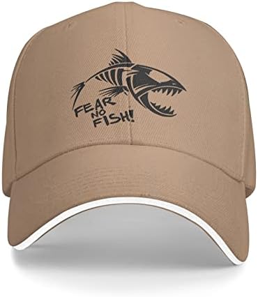 Medo No peixe adolescente adolescente pré-curvado chapéu ajustável chapéus de beisebol de beisebol chapéus de caminhão
