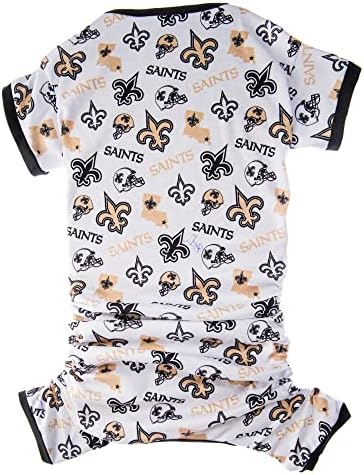 Littlearth Unisex-Adult NFL New Orleans Saints PJS, cor da equipe, pequeno