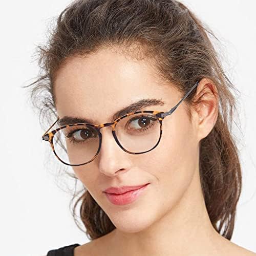 Soarea Progressive Multifocus Reading Glasses For Mull Men 1.0 Tortoise Retro Round Computer Readers 100