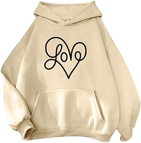 Hoodies for Women Casual Capuz Capuz Caso Prinha Impressão de Manga Longa Moda de Moda Pescoço Pullover Pullover Tops feminino