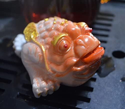 Toad Mudança de cor decoração de resina Kungfu Prosperidade da bandeja de boa sorte