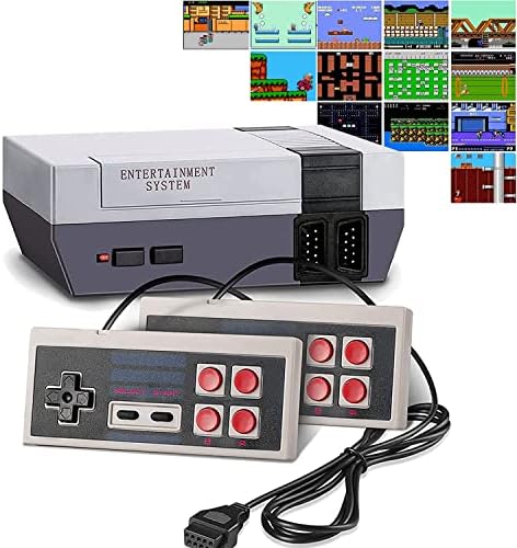 Console de jogos retrô clássico, sistema de videogame Retro Mini embutido 620 jogos da velha escola, sistema de videogame de 8 bits com 2 controladores clássicos