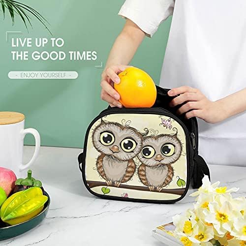 Lunhante isolada premium Owl de trabalho de trabalho de trabalho de viagem para o escritório de viagens para almoço