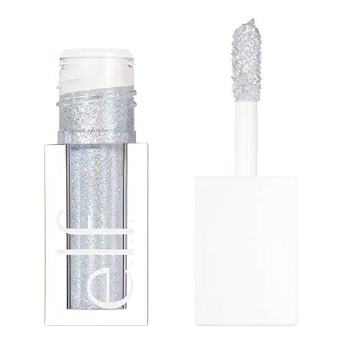 E.L.F., sombra de glitter líquido, fórmula duradoura, de secagem rápida, opaca, à base de gel, cria looks oculares de alto impacto e multidimensional, Disco Rainha, 0,10 fl oz